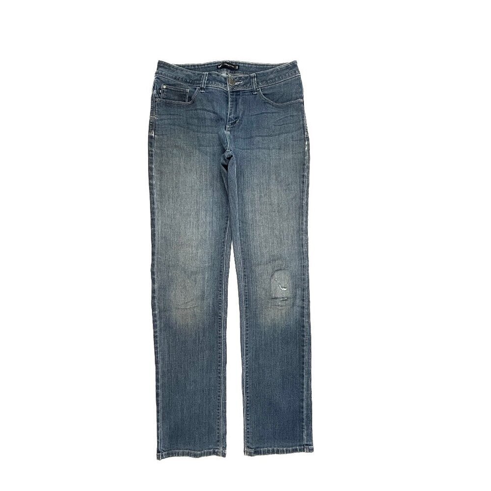 Lee Perfect Fit Straight leg Women's size 8 Medium Blue Blue Denim Jeans‎